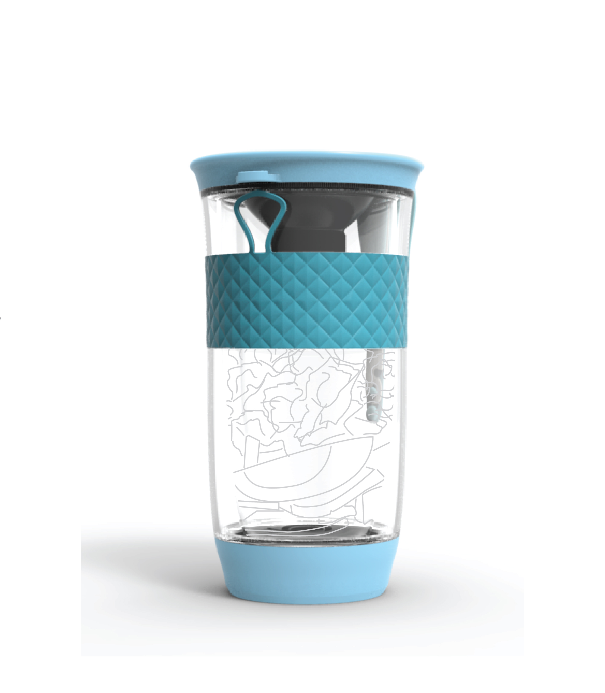 To-go salad shaker & container design